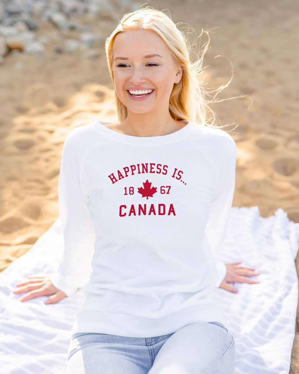 Women's Canada 1867 Crew Sweatshirt, White