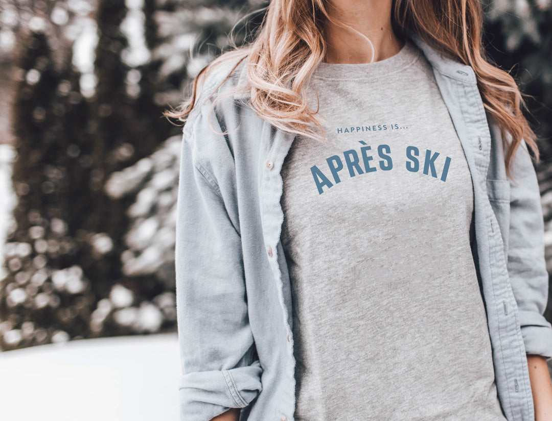 Women's Apres Crew Sweatshirt, Heather Grey