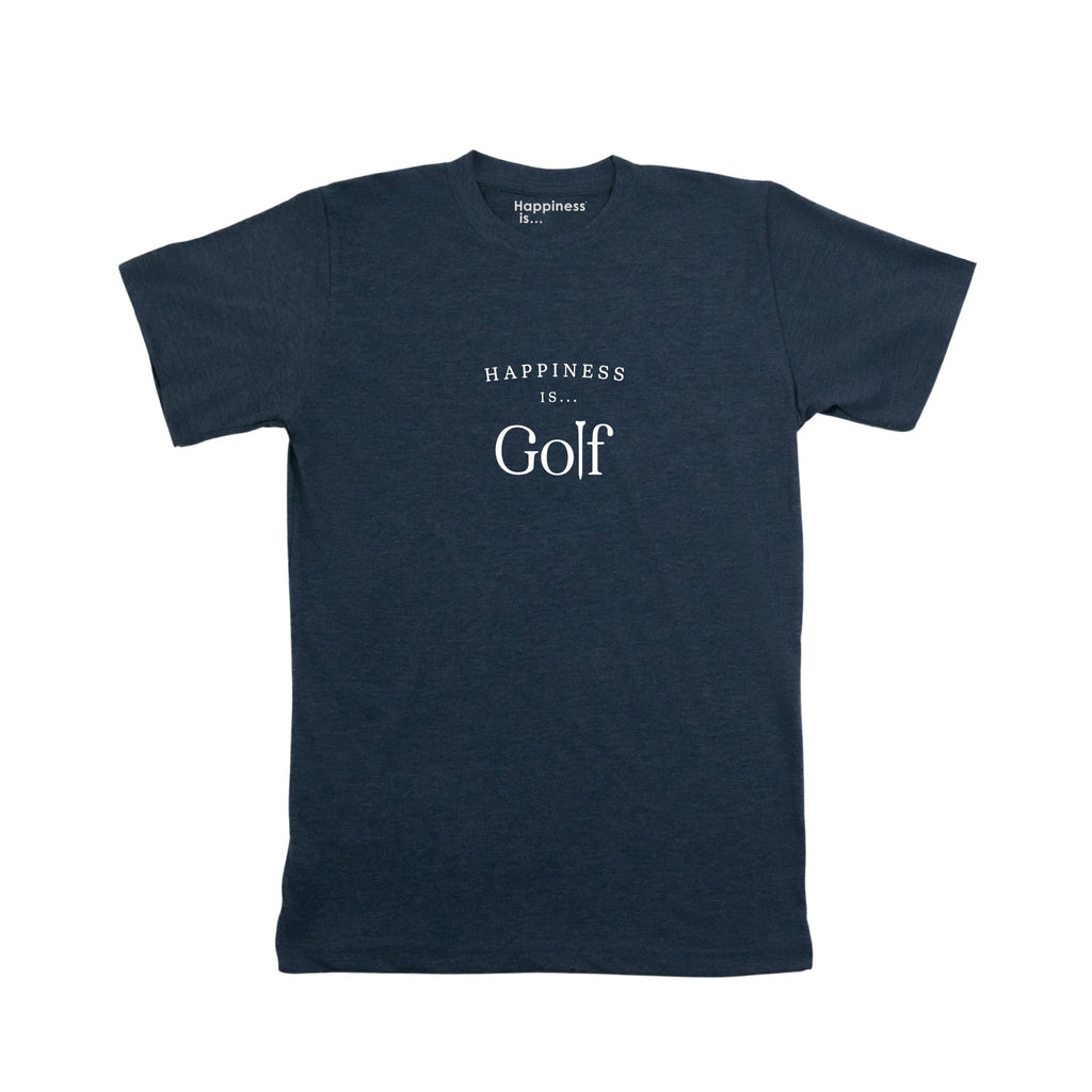 Men's Golf T-Shirt, Heather Navy