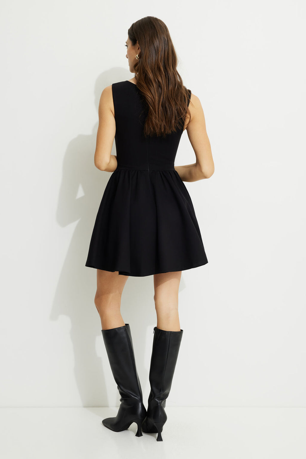 Kerina Flared Ponte Mini Dress