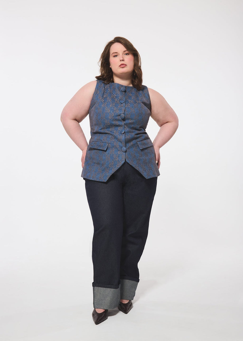 Wide Cuffed Jeans