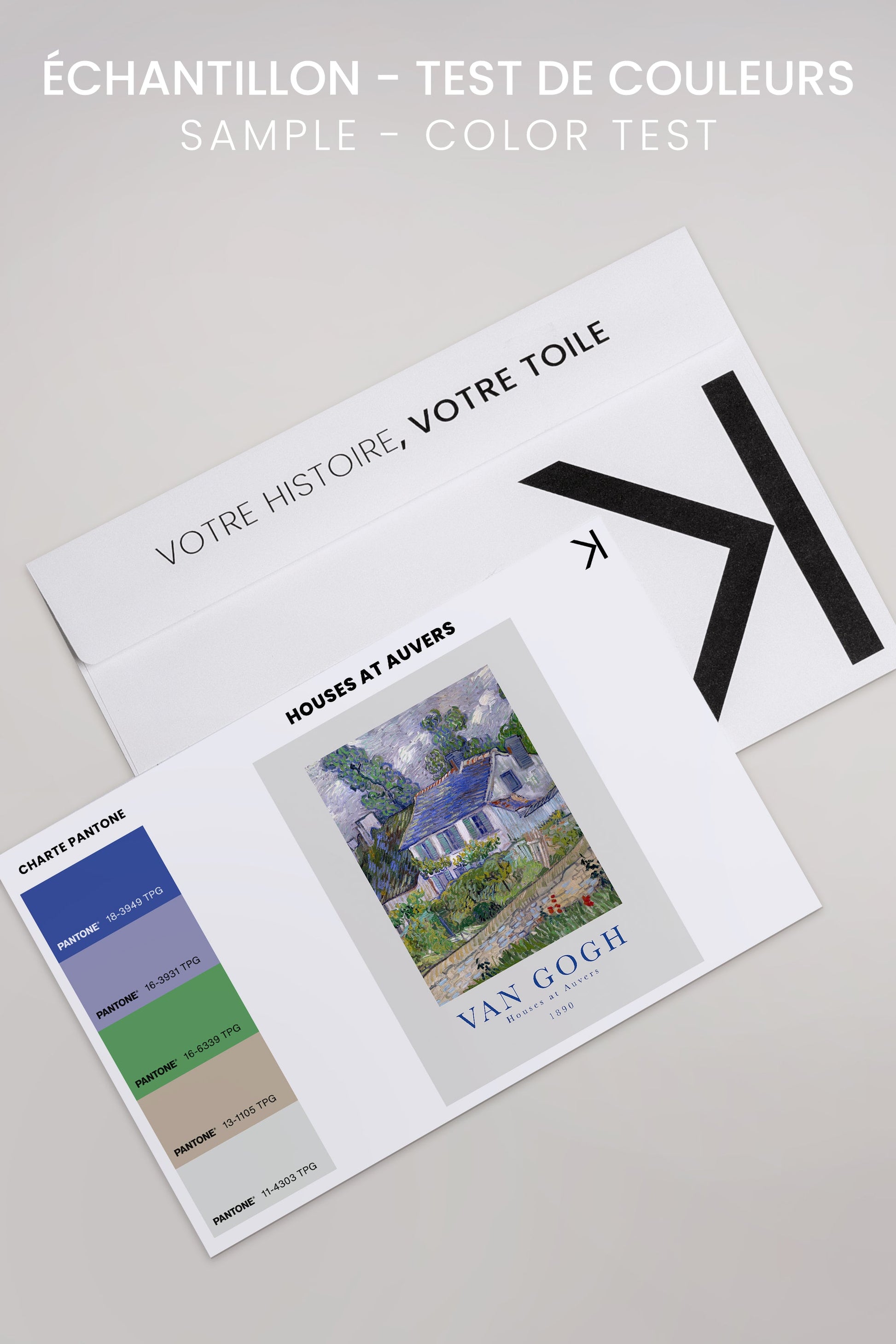 Houses at Auvers, Stretched Canvas Artwork