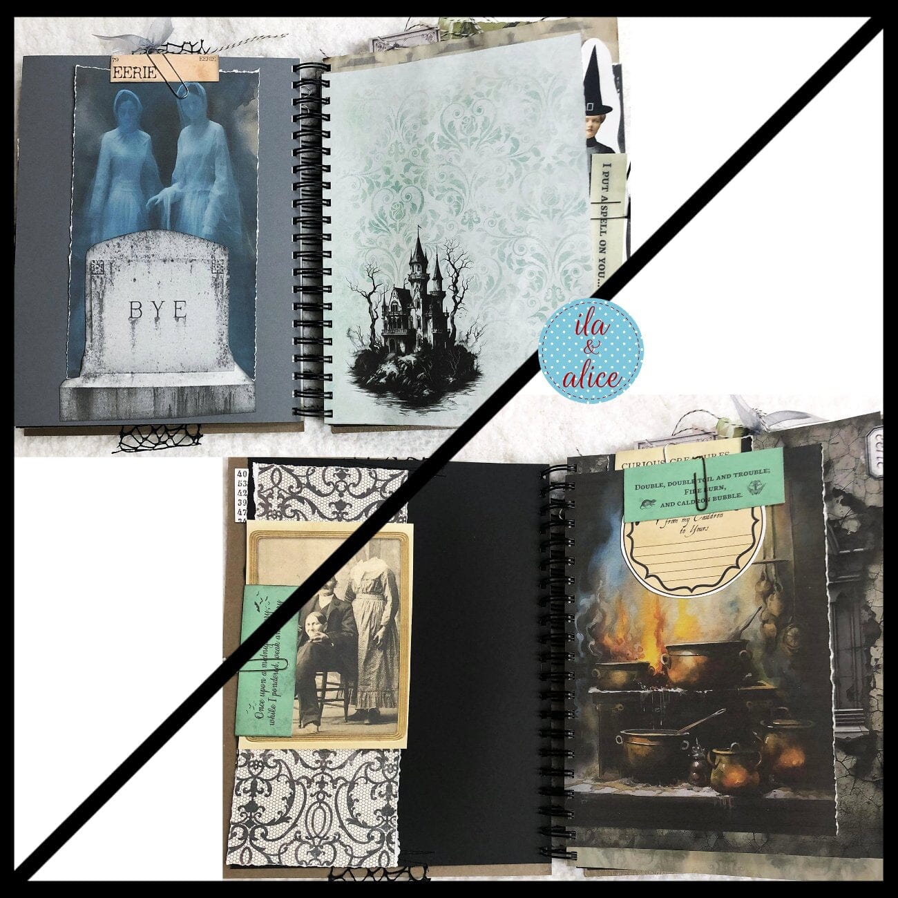 HUGE Dark Creepy Witchy Halloween Journal
