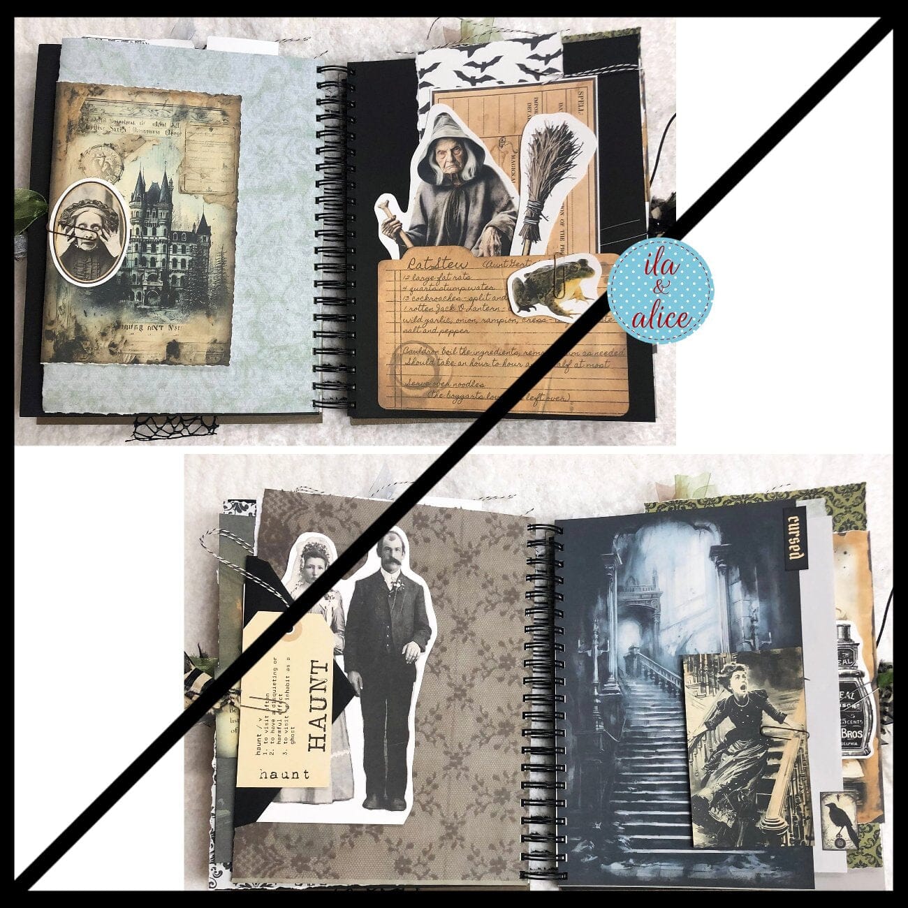 HUGE Dark Creepy Witchy Halloween Journal