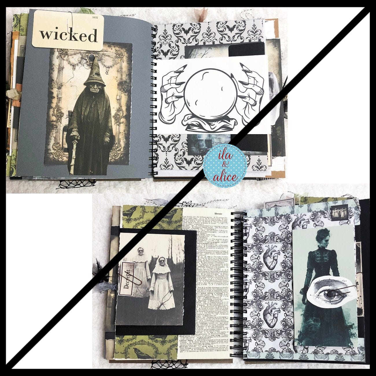 HUGE Dark Creepy Witchy Halloween Journal