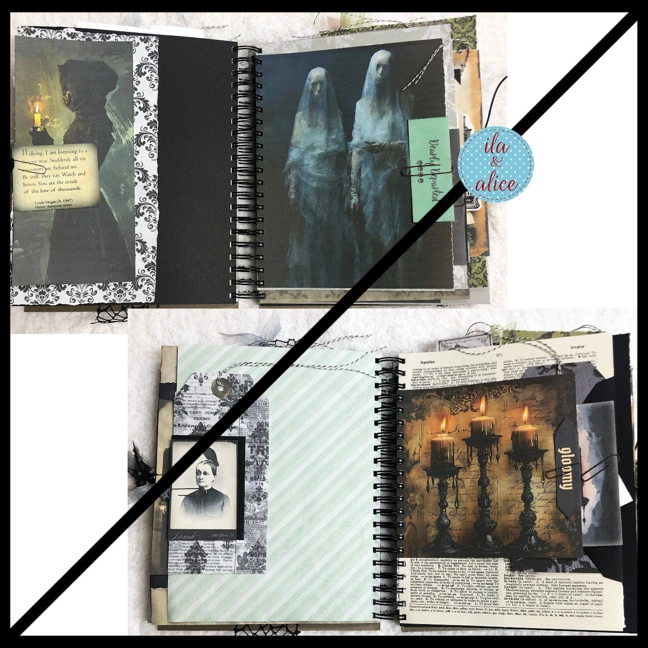 HUGE Dark Creepy Witchy Halloween Journal