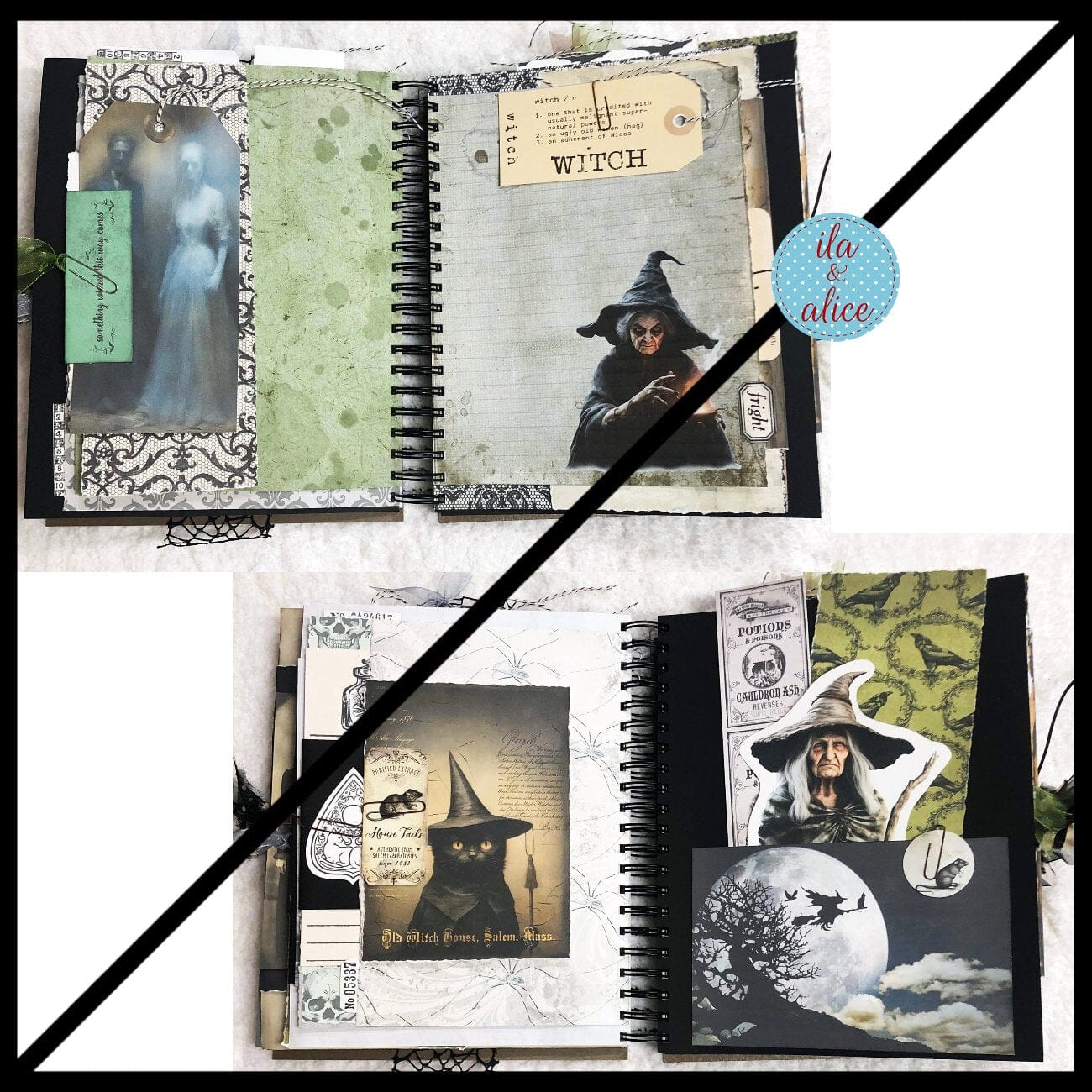 HUGE Dark Creepy Witchy Halloween Journal