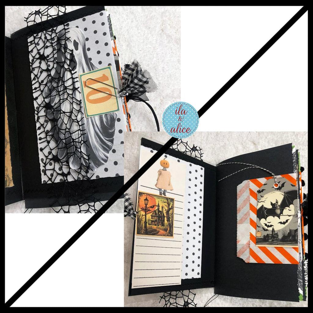 Black Cats Go to Trick or Treat on Halloween Junk Journal #3