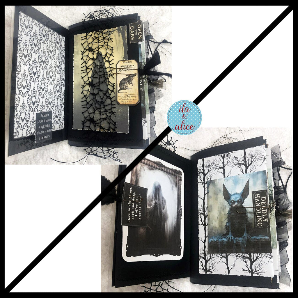 Dark Sinister Night Halloween Junk Journal #3