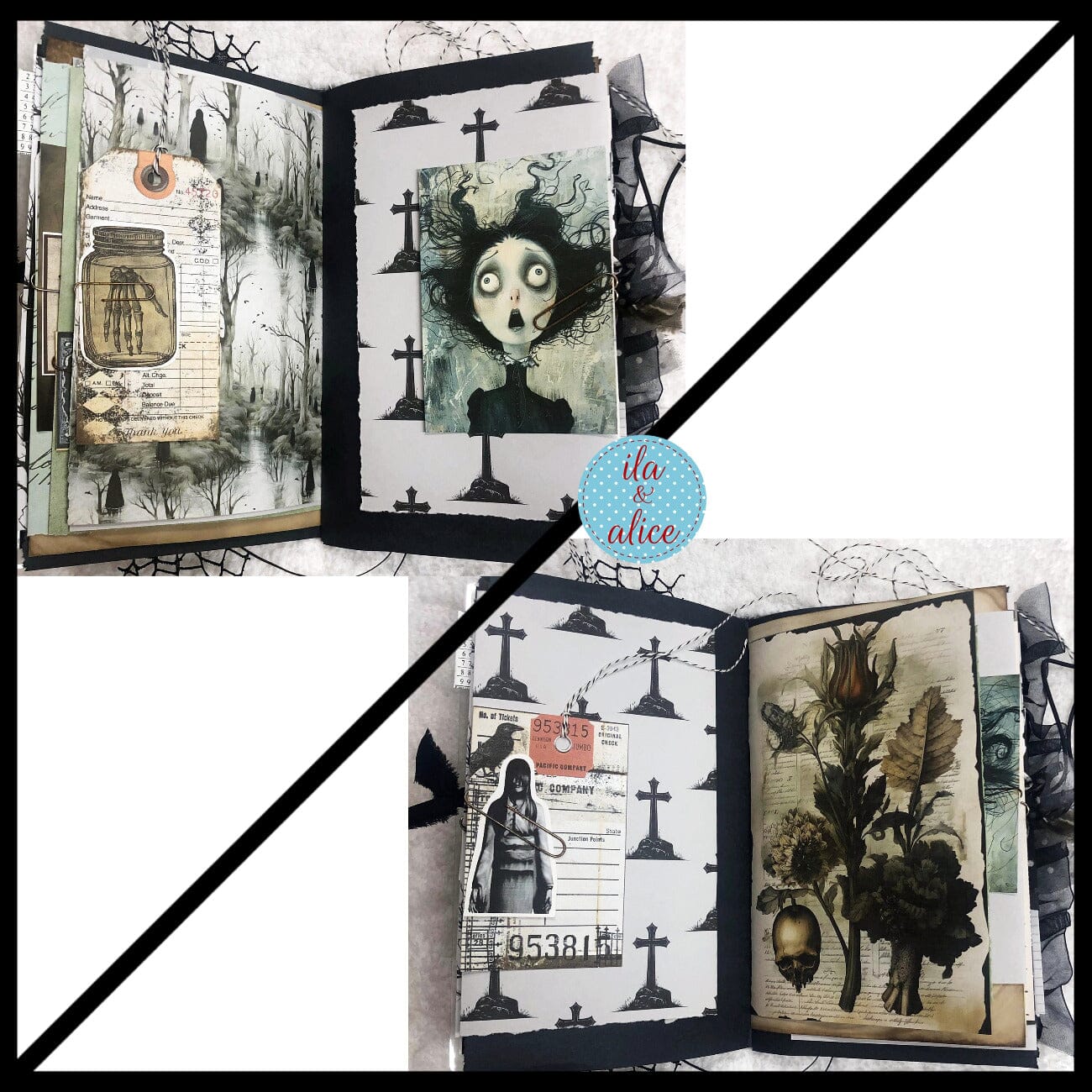 Dark Sinister Night Halloween Junk Journal #2
