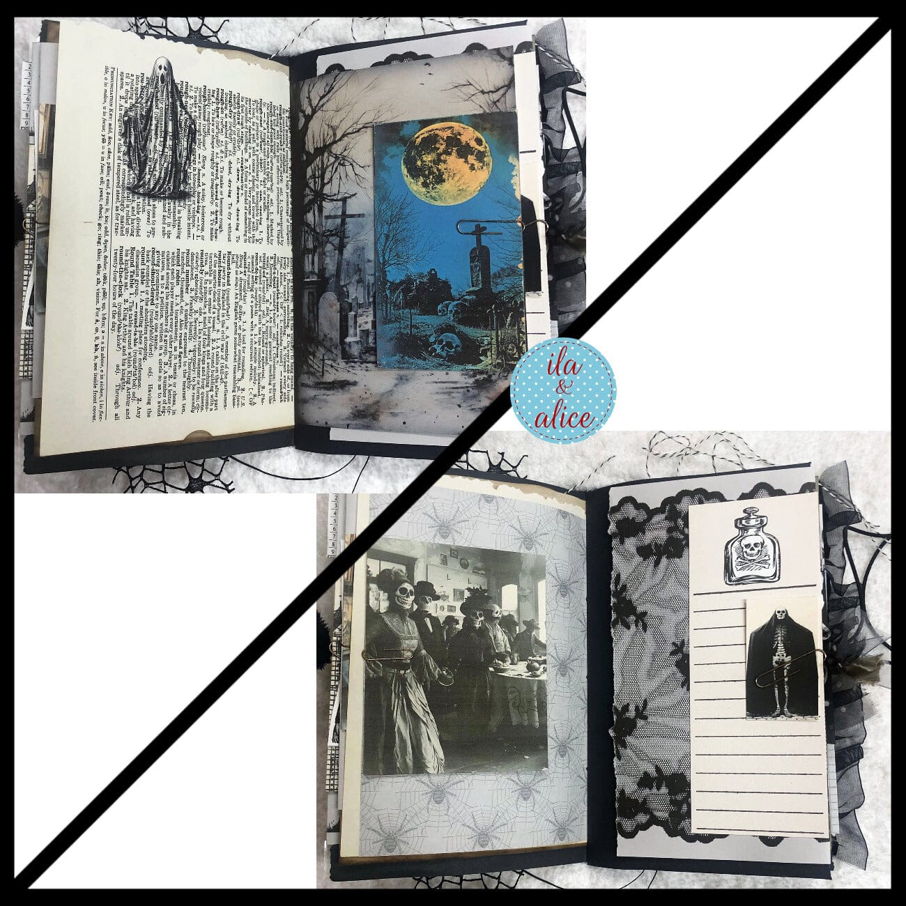 Dark Sinister Night Halloween Junk Journal #1