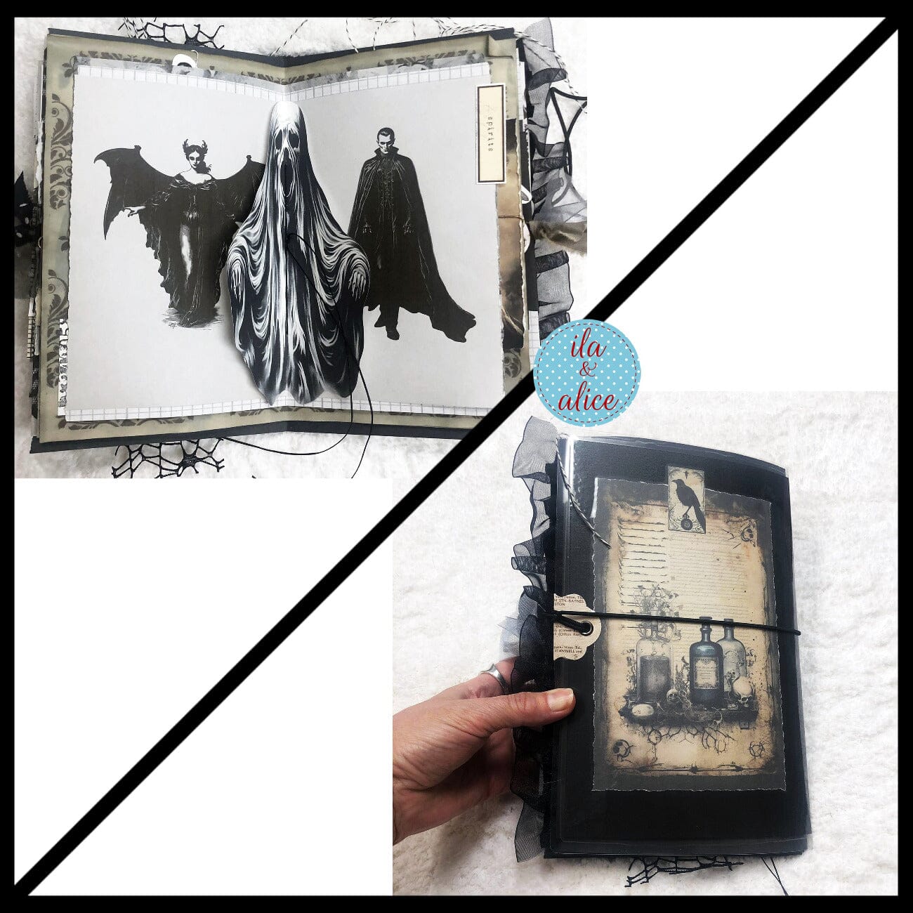 Dark Sinister Night Halloween Junk Journal #2