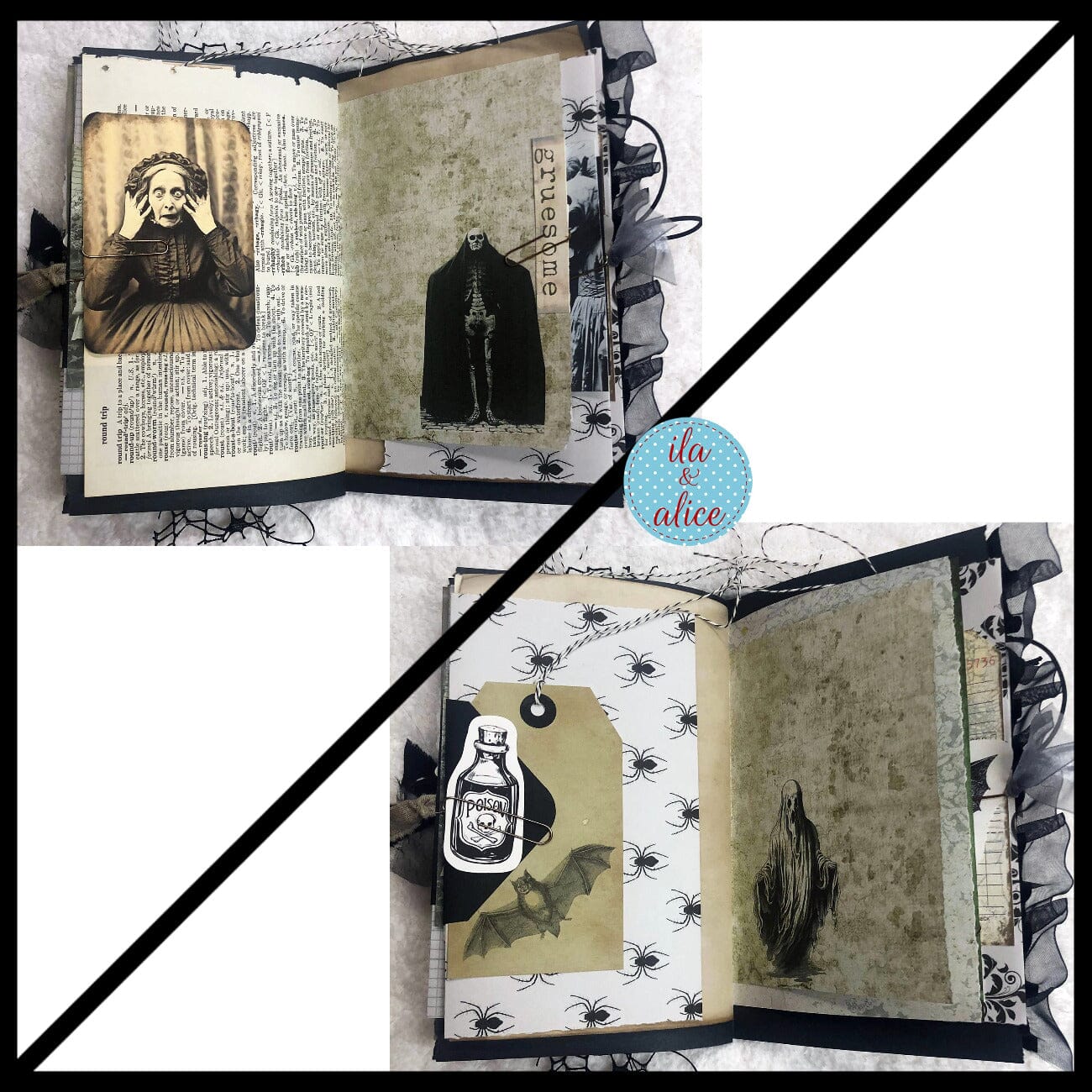 Dark Sinister Night Halloween Junk Journal #3
