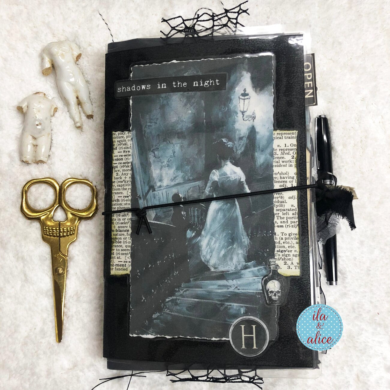 Dark Sinister Night Halloween Junk Journal #2