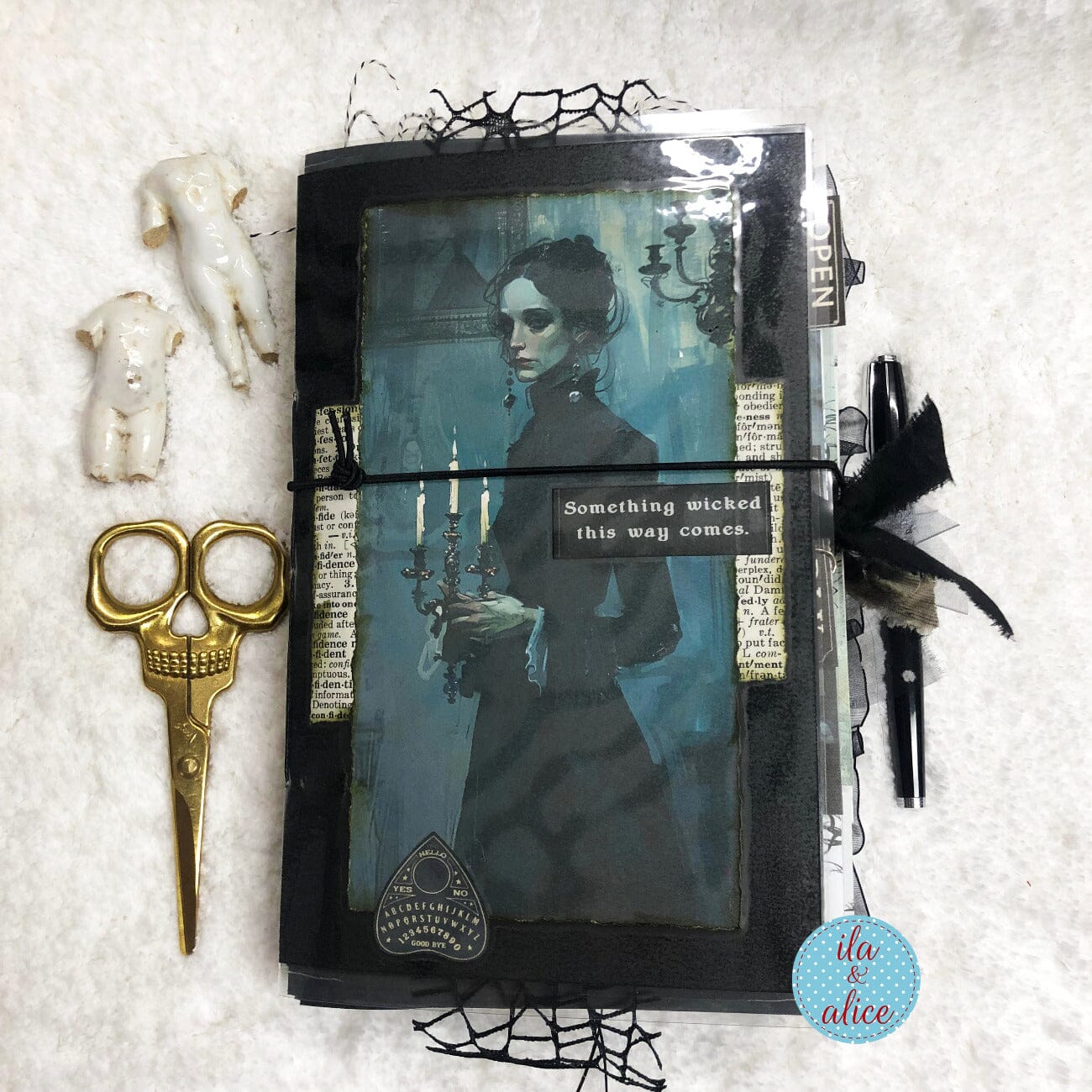 Dark Sinister Night Halloween Junk Journal #3