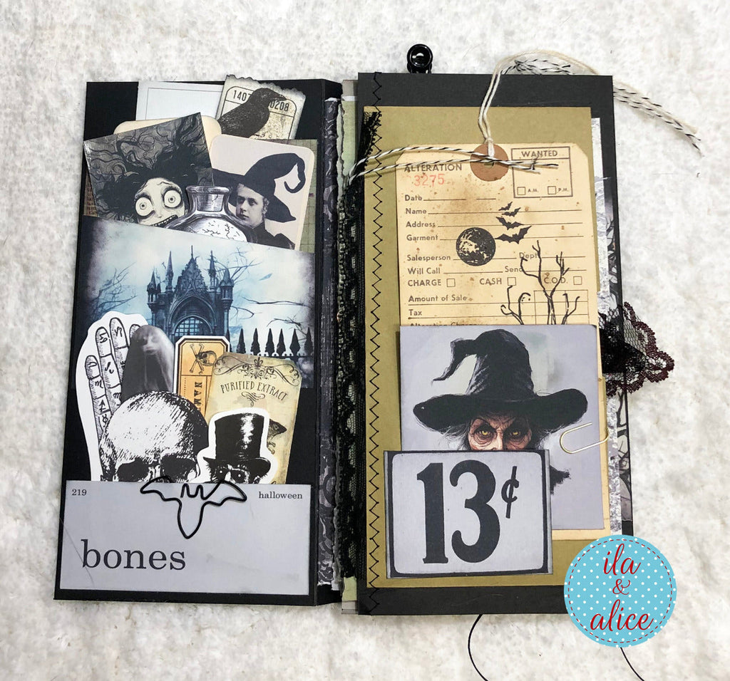 Macabre Halloween Folio with Haunting Ghost