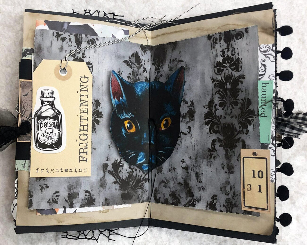 Dedicated to Black Cats Halloween Junk Journal Filled #4