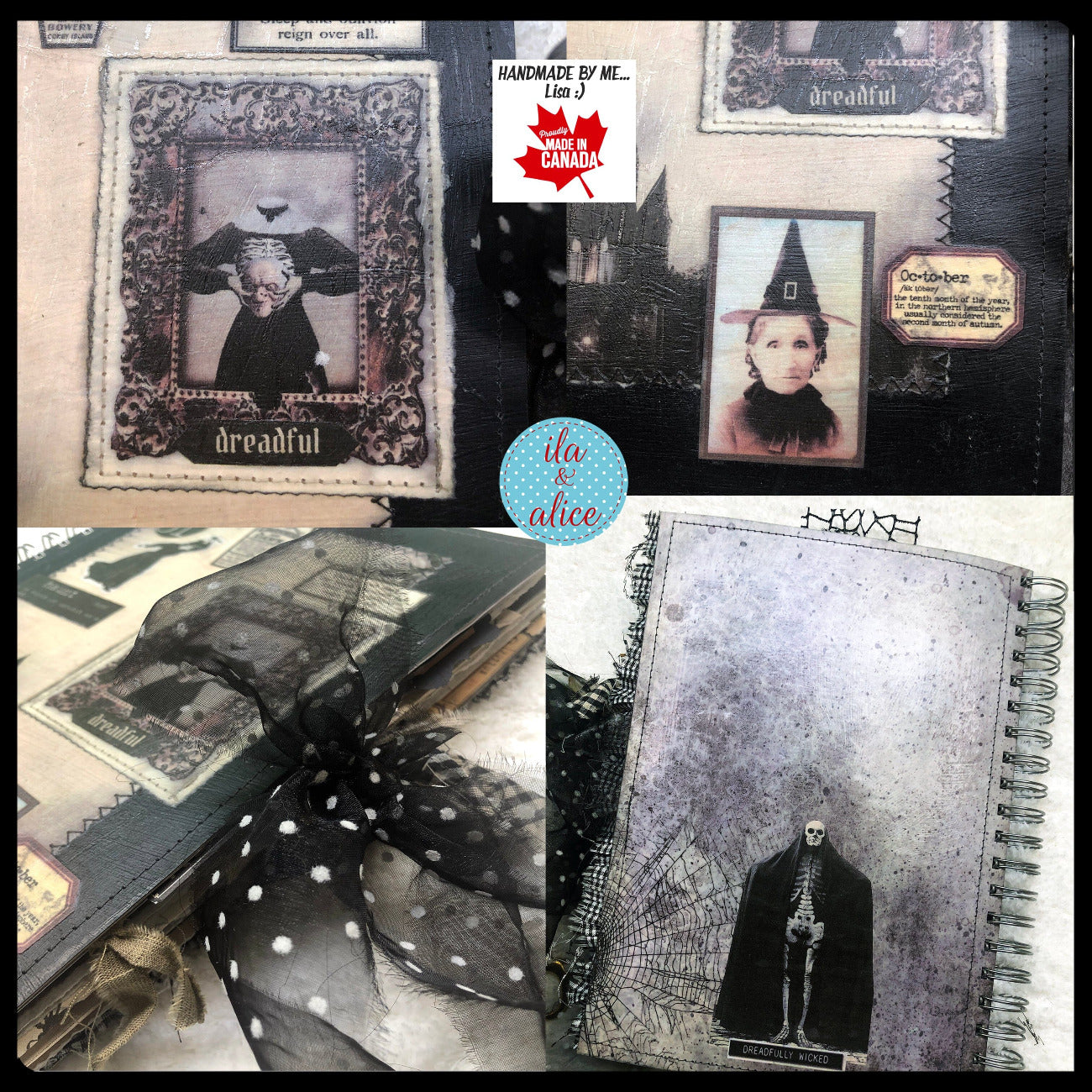Spooky & Eerie Halloween Junk Journal Filled with Ghosts & Ghouls