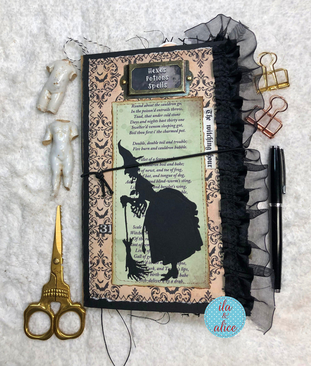 Dark and Spooky Witch Halloween Junk Journal #1