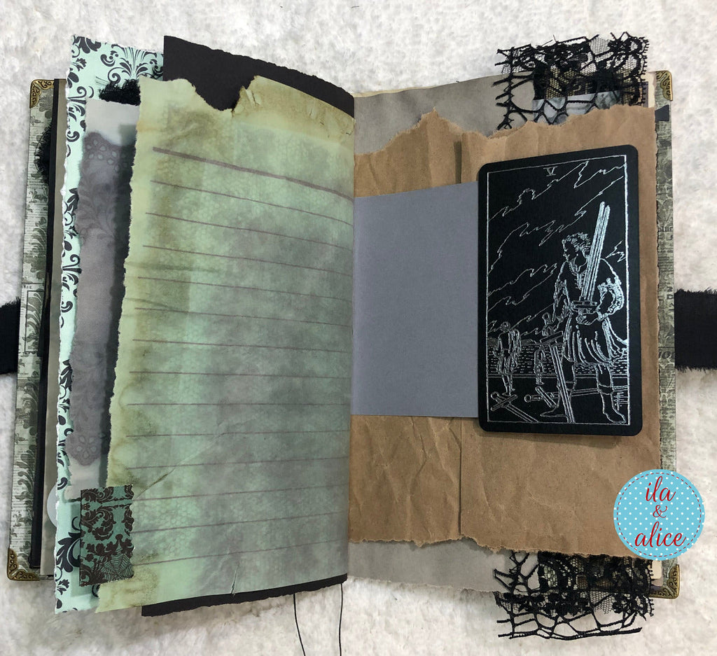 Eerie Gothic Halloween Junk Journal- Haunted House