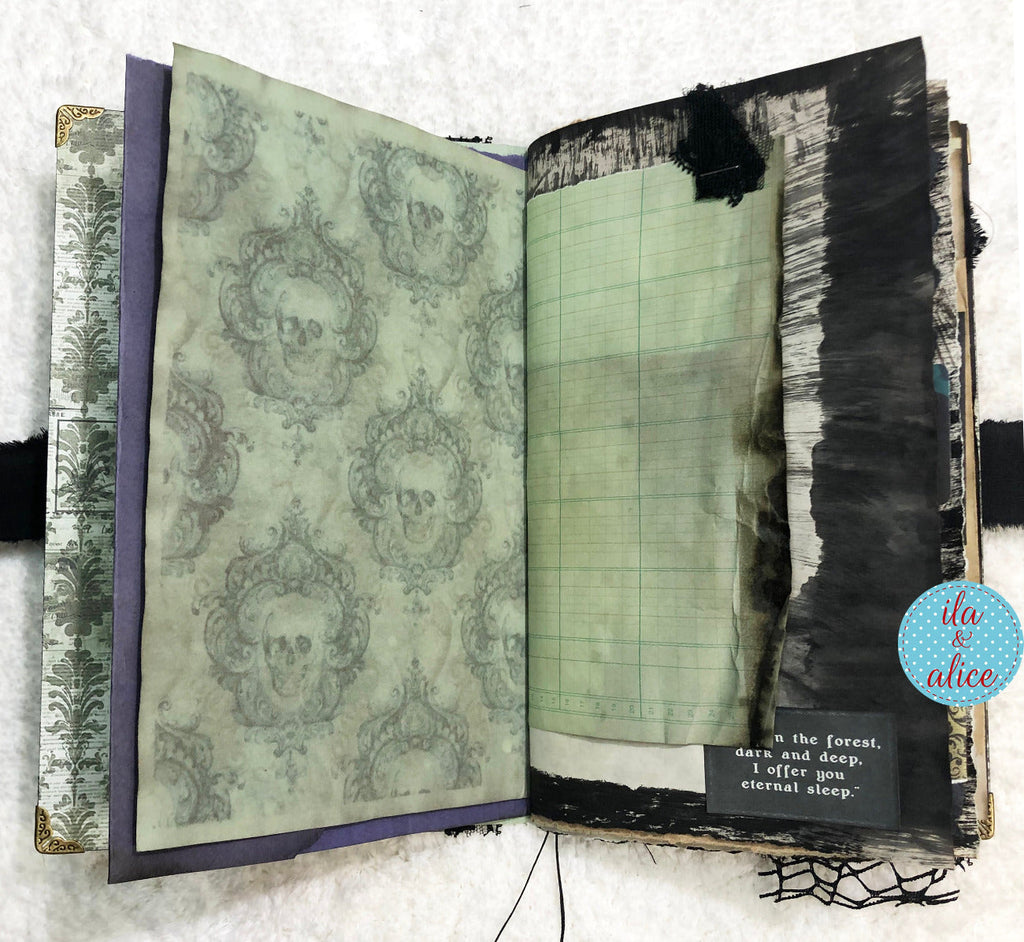 Eerie Gothic Halloween Junk Journal- Haunted House