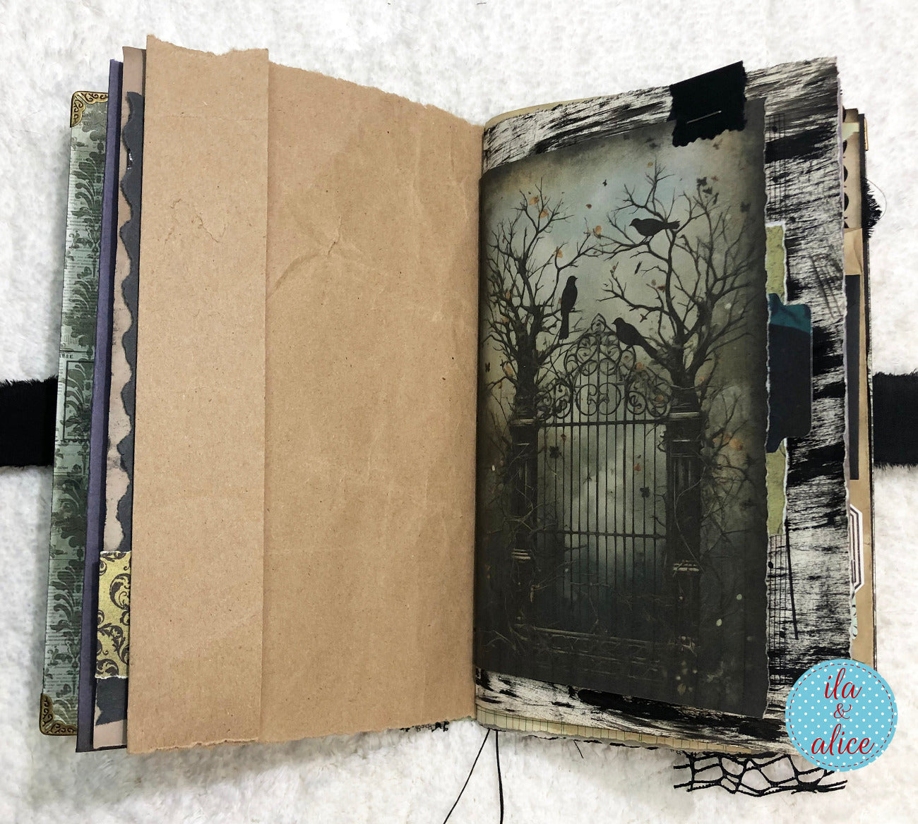 Eerie Gothic Halloween Junk Journal- Haunted House