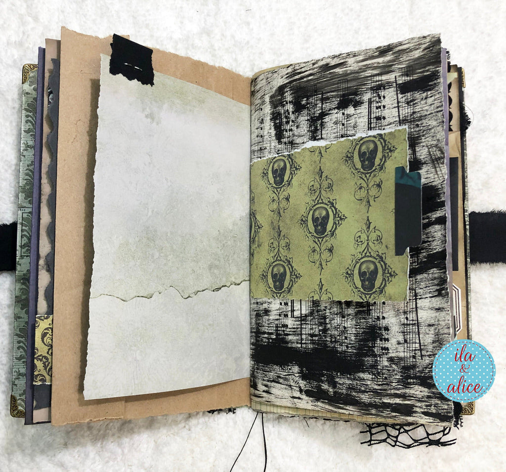 Journal d'Halloween gothique et étrange - Maison hantée