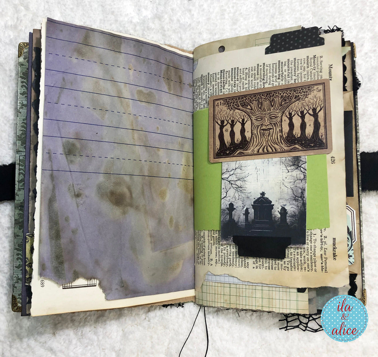 Journal d'Halloween gothique et étrange - Maison hantée