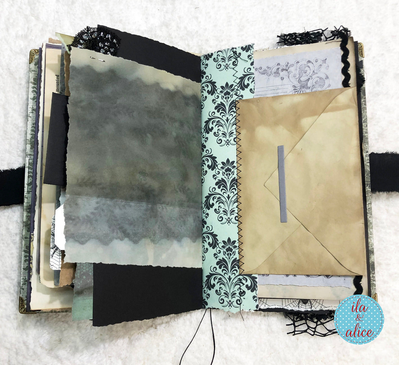 Eerie Gothic Halloween Junk Journal- Haunted House
