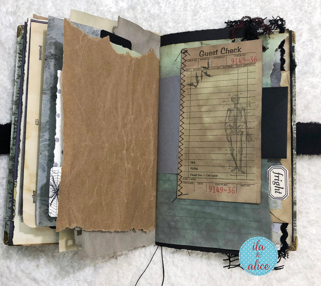 Eerie Gothic Halloween Junk Journal- Haunted House