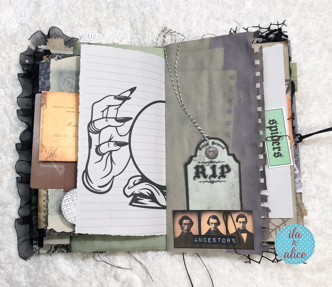 Journal d'Halloween de sorcière sombre et effrayante n° 1