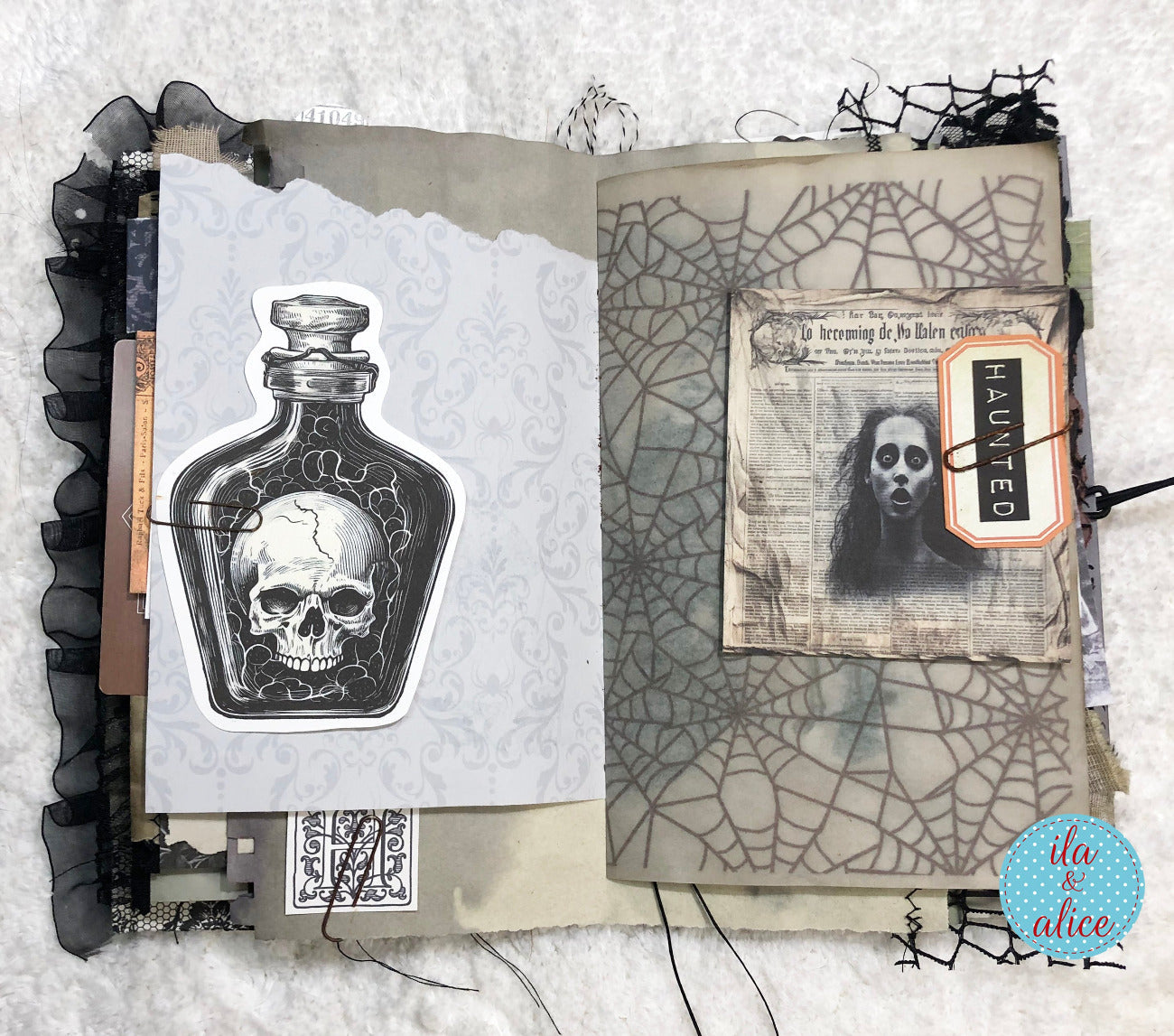 Journal d'Halloween de sorcière sombre et effrayante n° 1