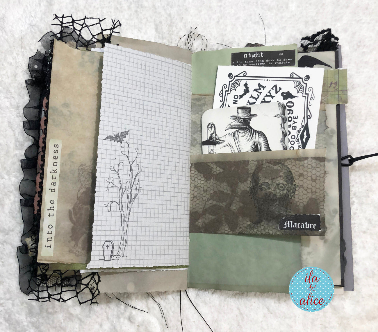 Dark and Spooky Witch Halloween Junk Journal #1
