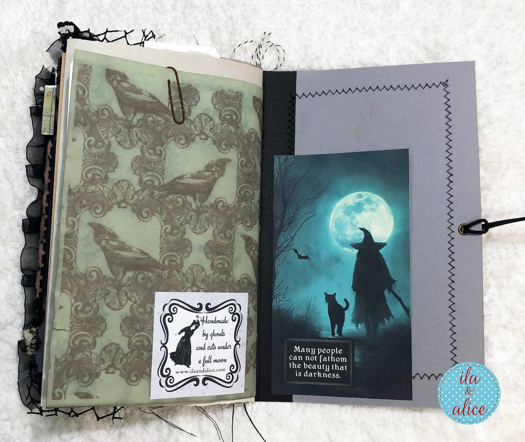 Journal d'Halloween de sorcière sombre et effrayante n° 1