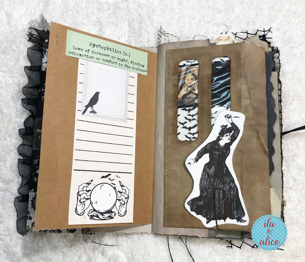 Journal d'Halloween de sorcière sombre et effrayante n° 1