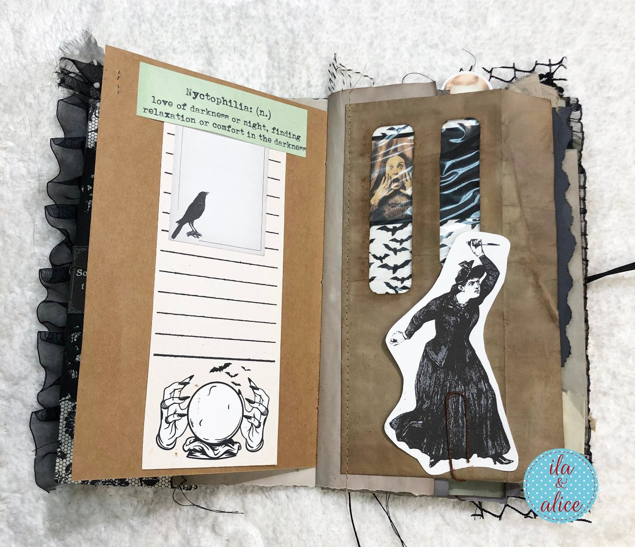 Dark and Spooky Witch Halloween Junk Journal #1