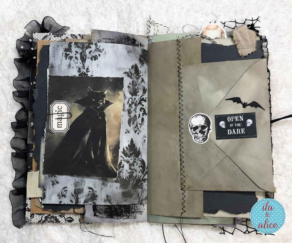 Journal d'Halloween de sorcière sombre et effrayante n° 1