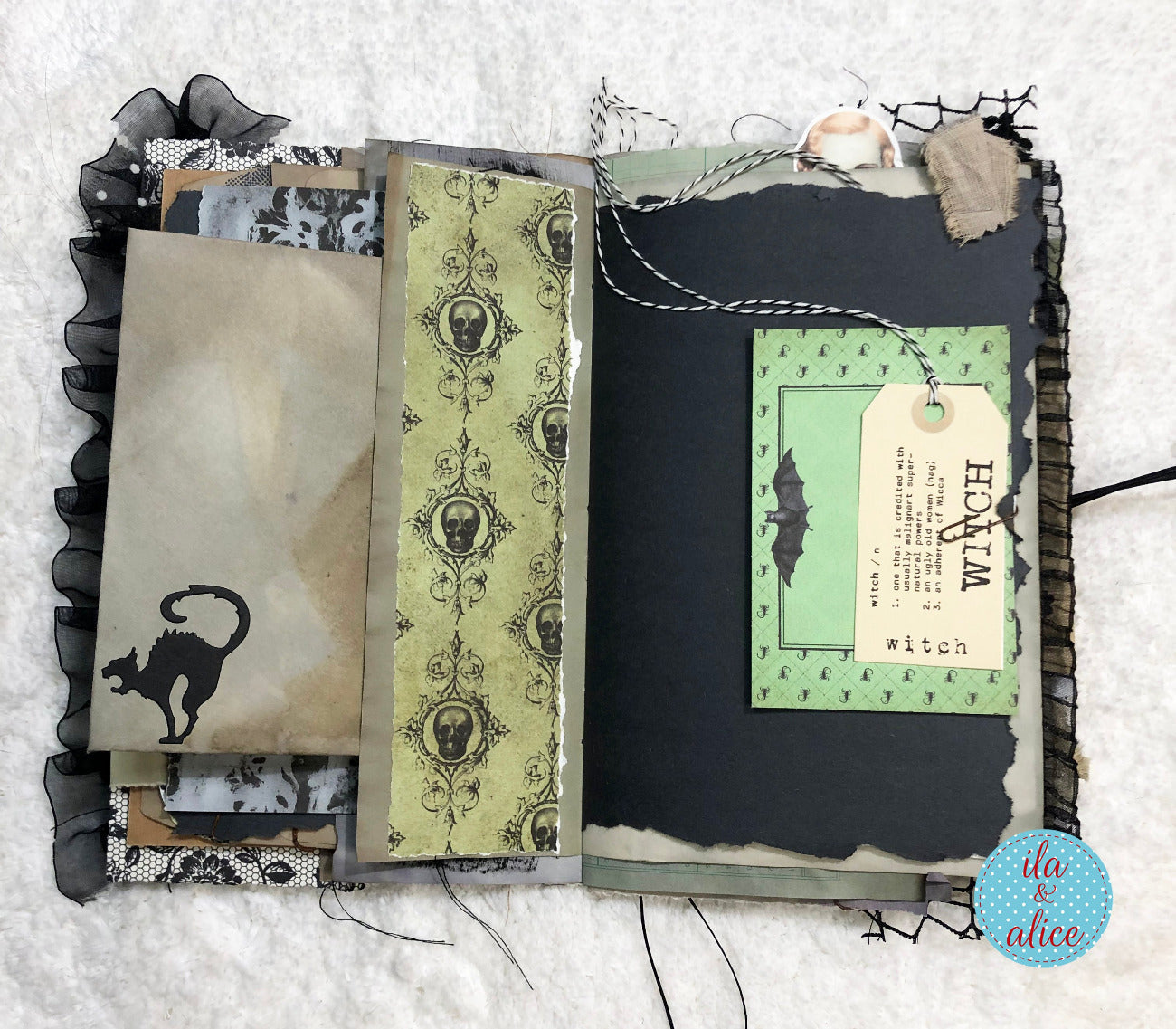 Dark and Spooky Witch Halloween Junk Journal #1