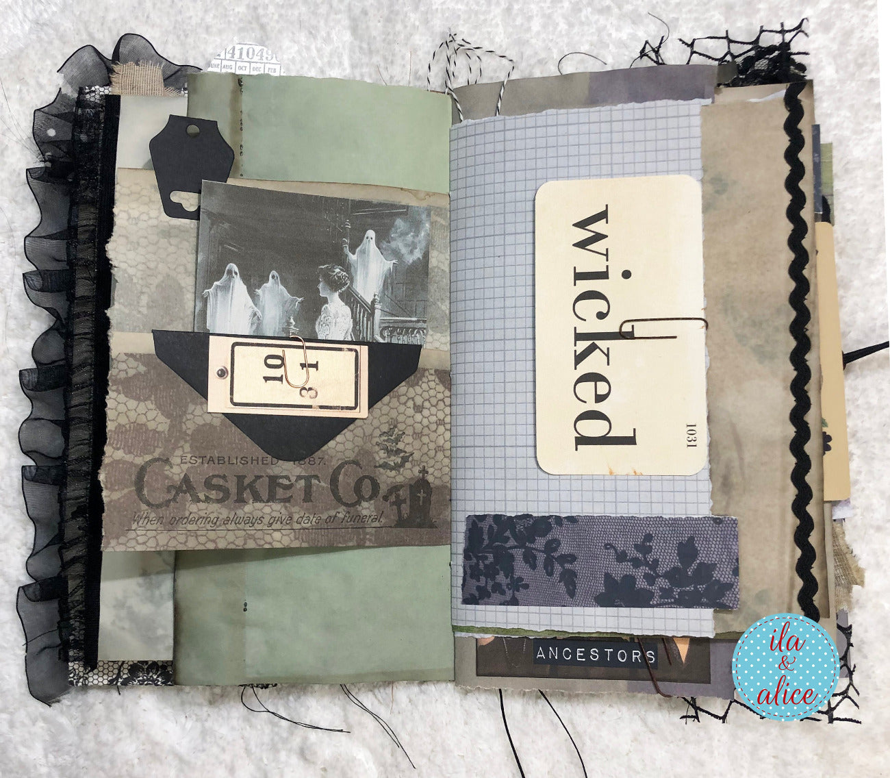 Dark and Spooky Witch Halloween Junk Journal #1