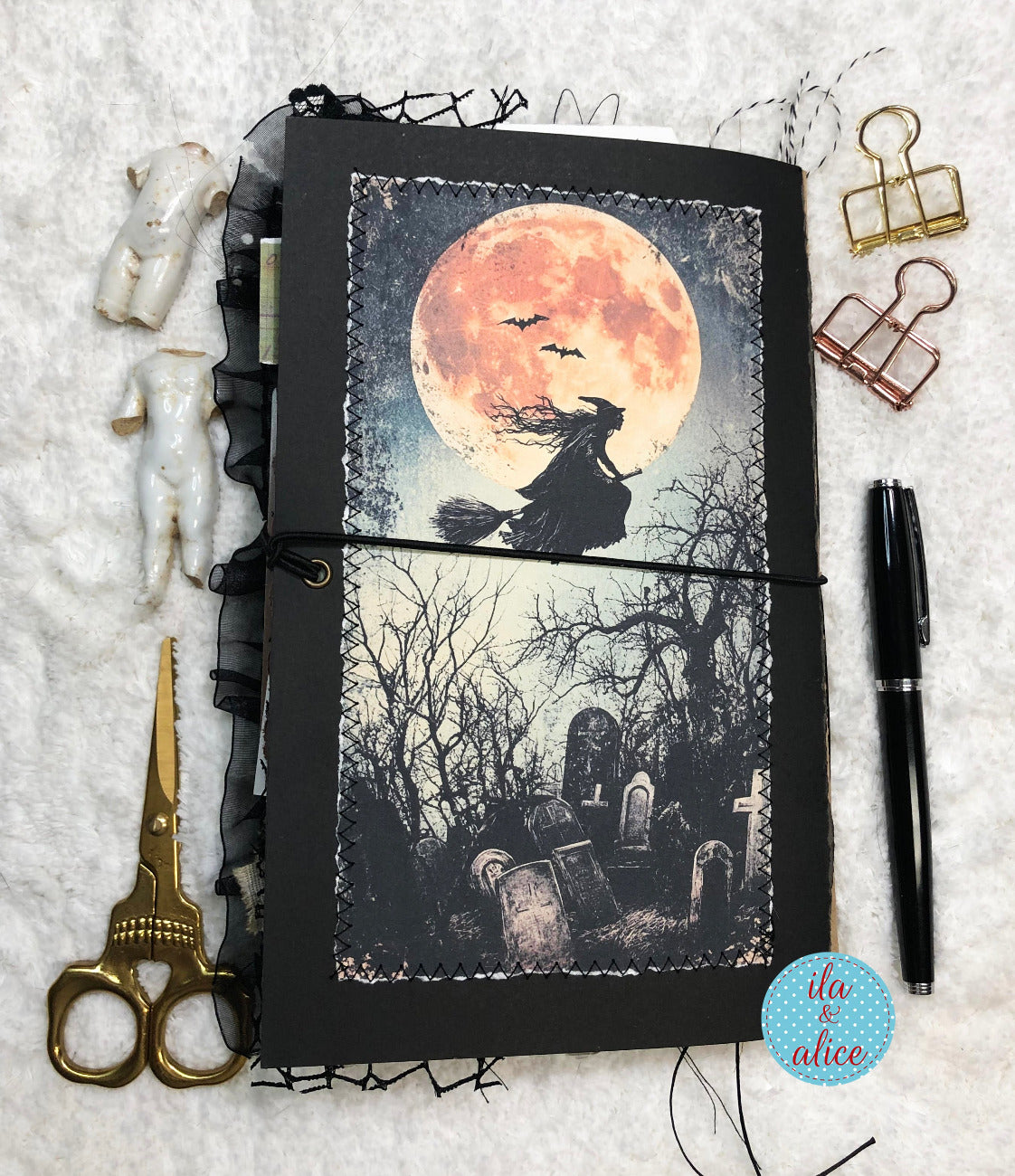Dark and Spooky Witch Halloween Junk Journal #1