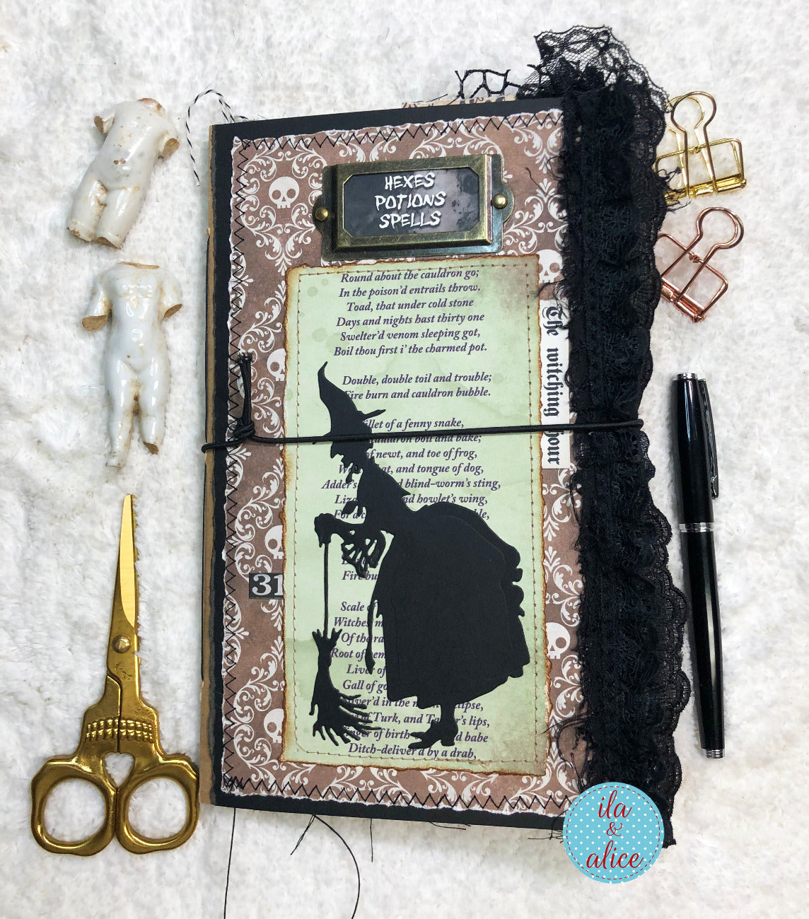 Journal d'Halloween de sorcière sombre et effrayante n° 2