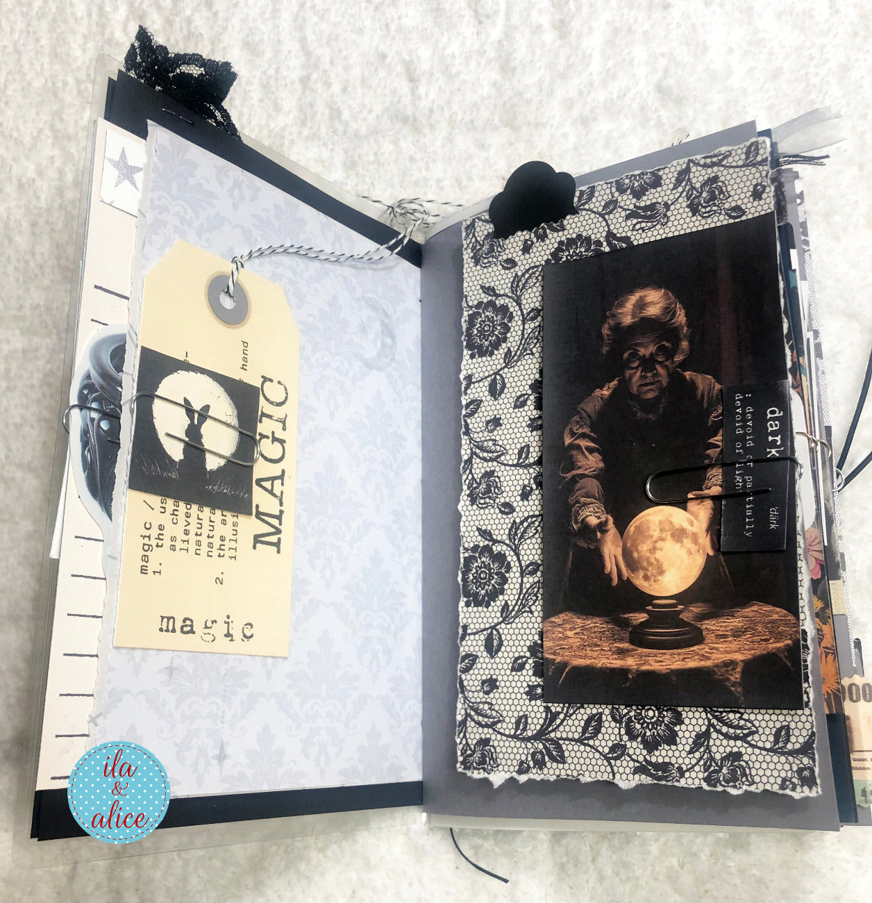 Moon Junk Journal with Collage Cover