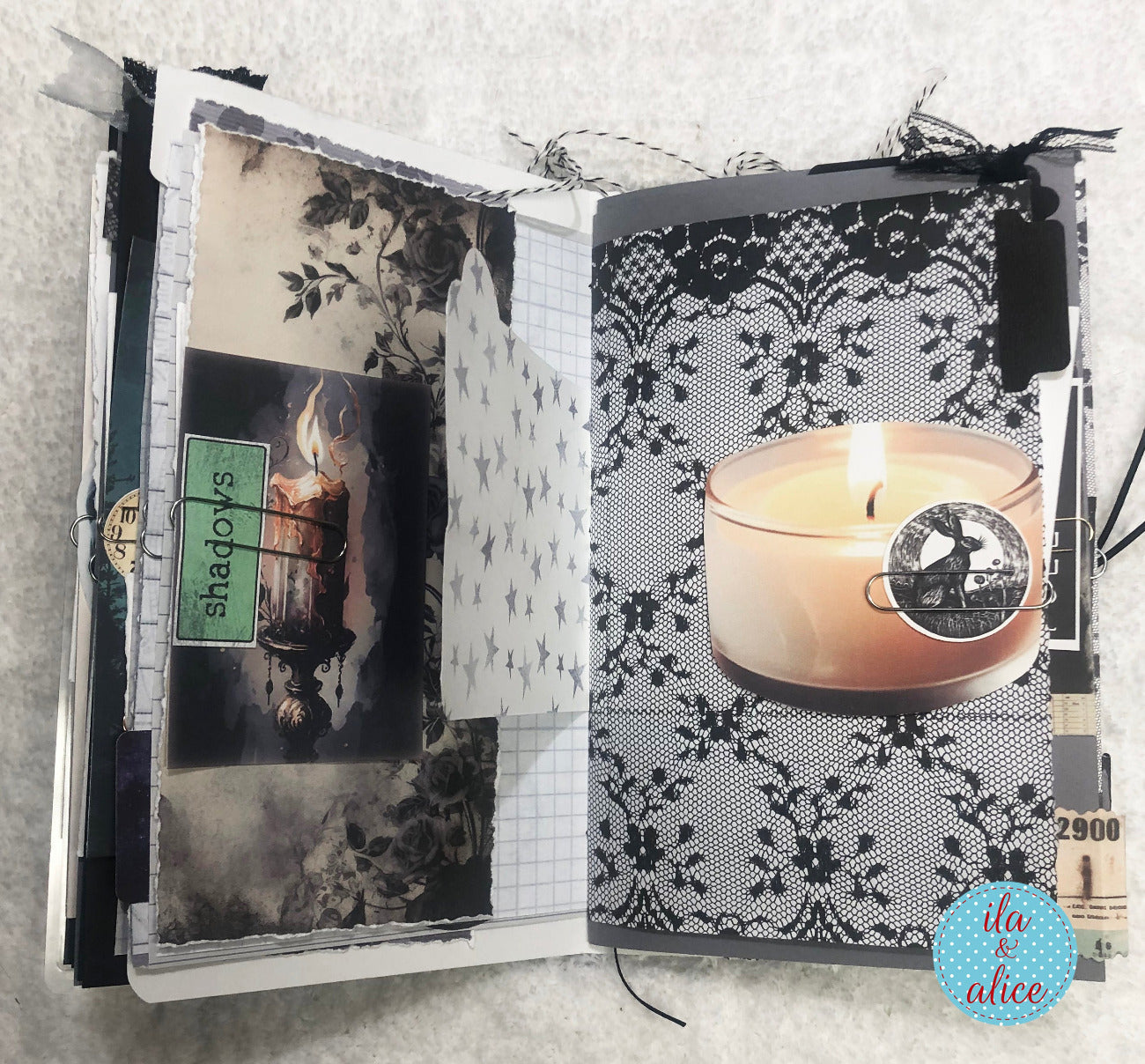 Moon Junk Journal with Collage Cover
