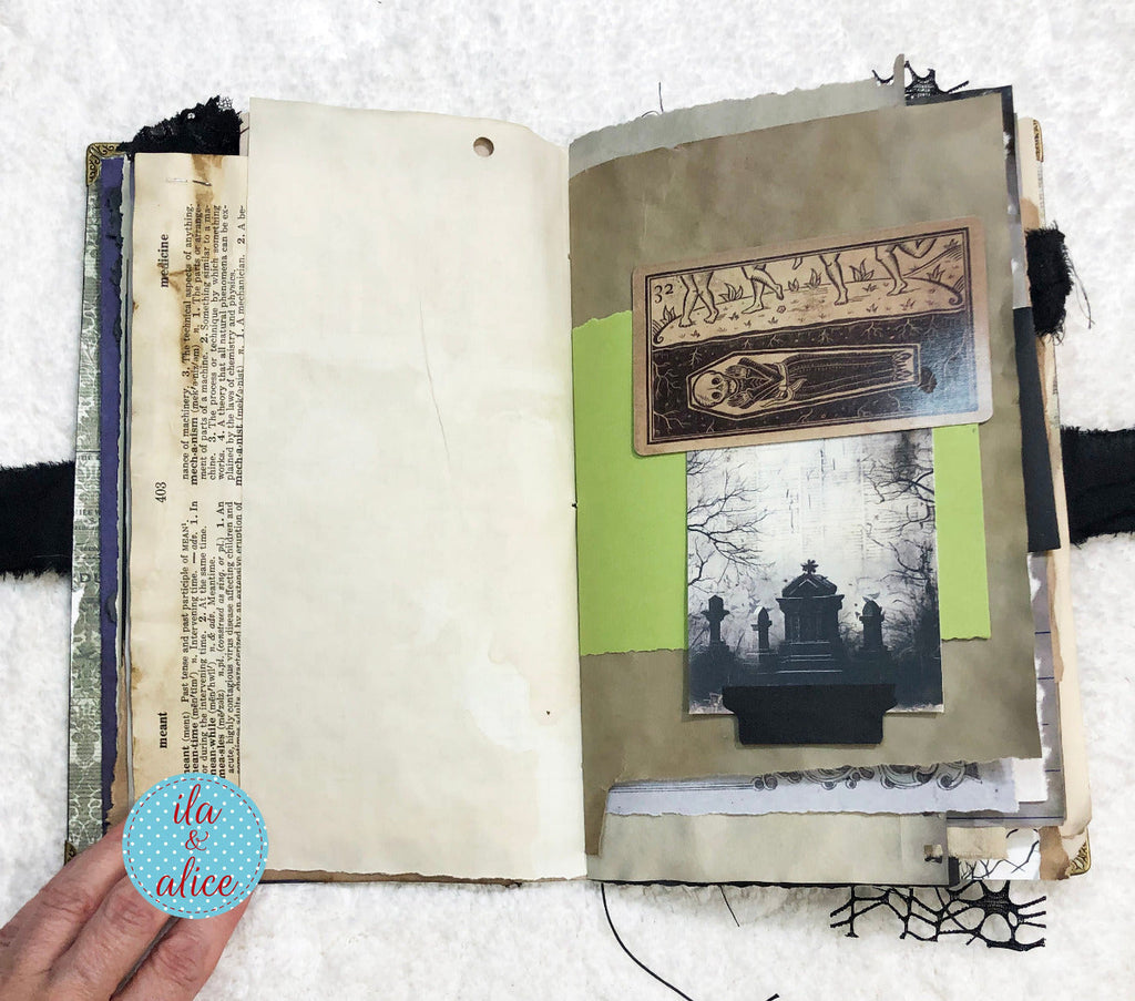 Journal d'Halloween gothique et étrange - Château hanté