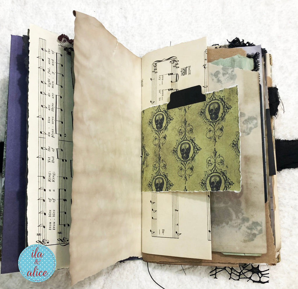 Eerie Gothic Halloween Junk Journal- Haunted Castle