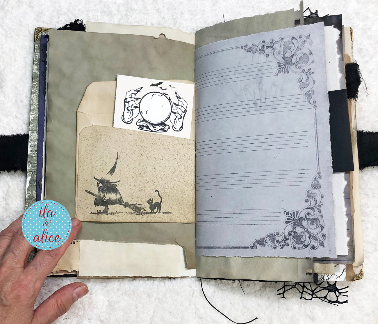 Journal d'Halloween gothique et étrange - Château hanté