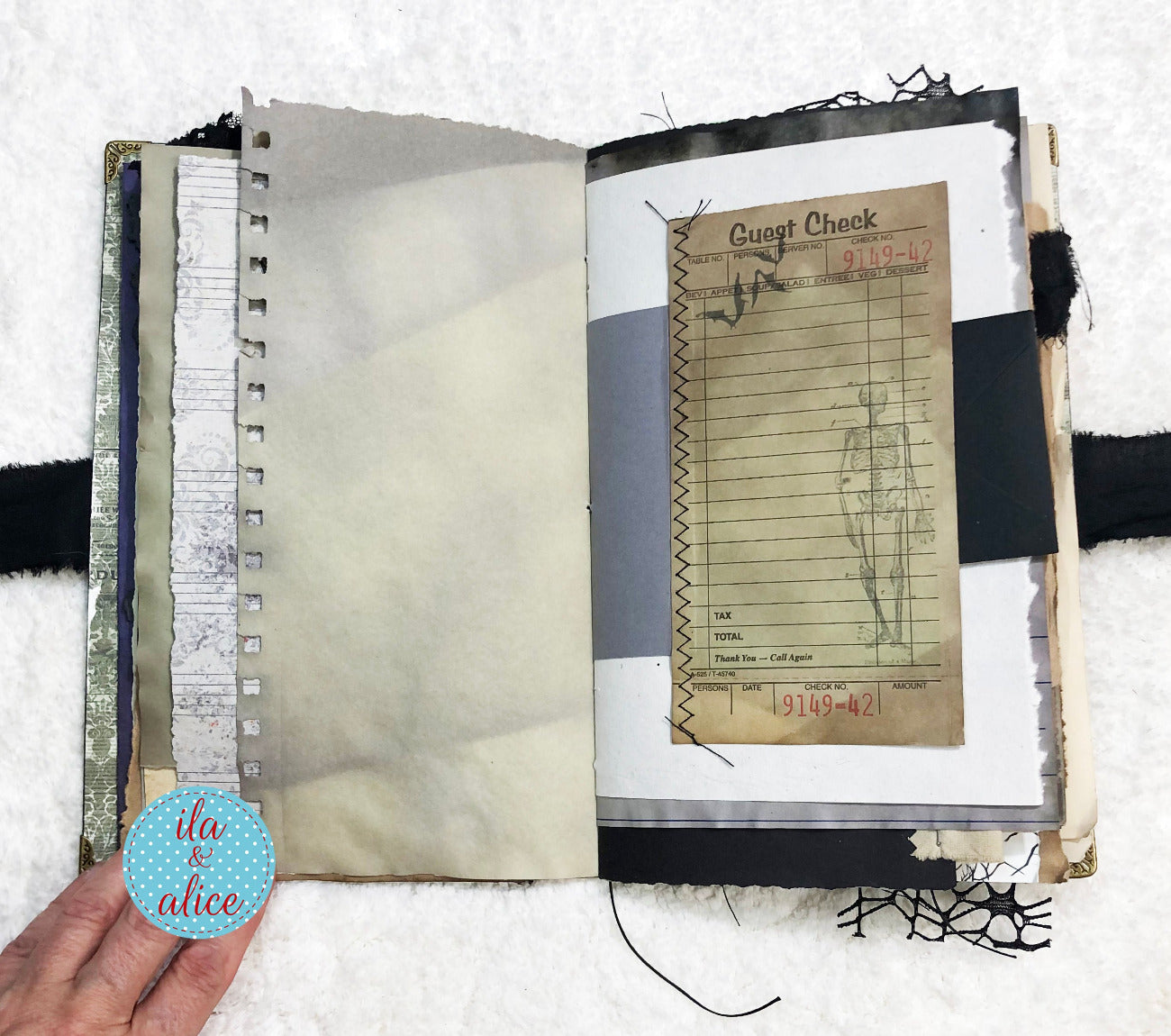 Journal d'Halloween gothique et étrange - Château hanté