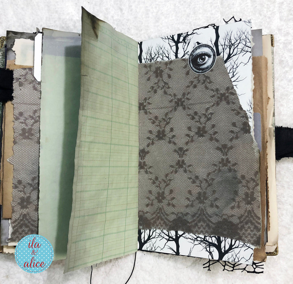 Eerie Gothic Halloween Junk Journal- Haunted Castle