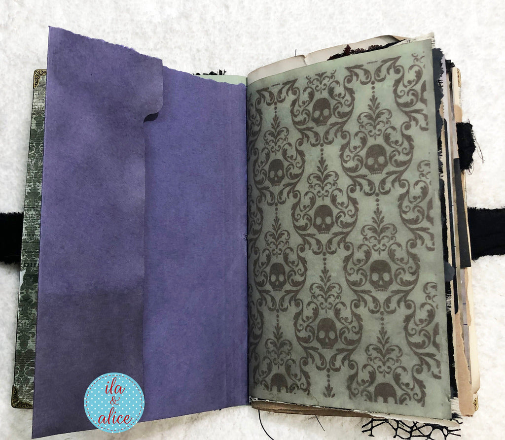 Journal d'Halloween gothique et étrange - Château hanté