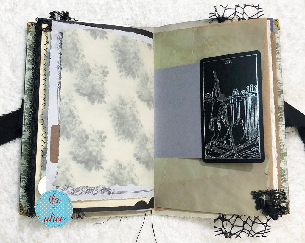 Eerie Gothic Halloween Junk Journal-Witch
